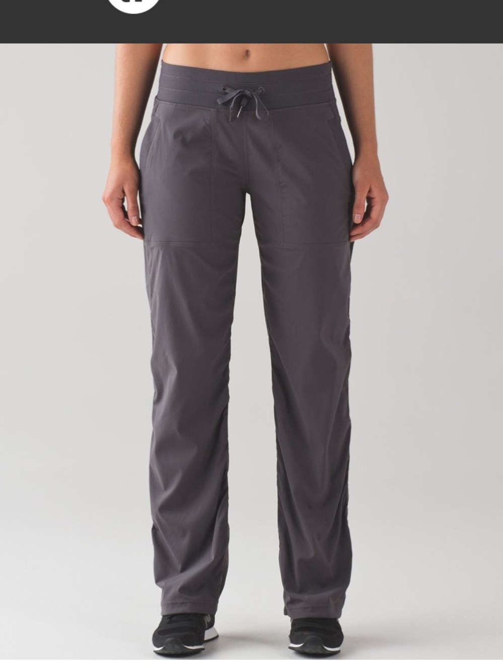 Lululemon Dance Studio Pants (Unlined)
Dark Carbon size 2